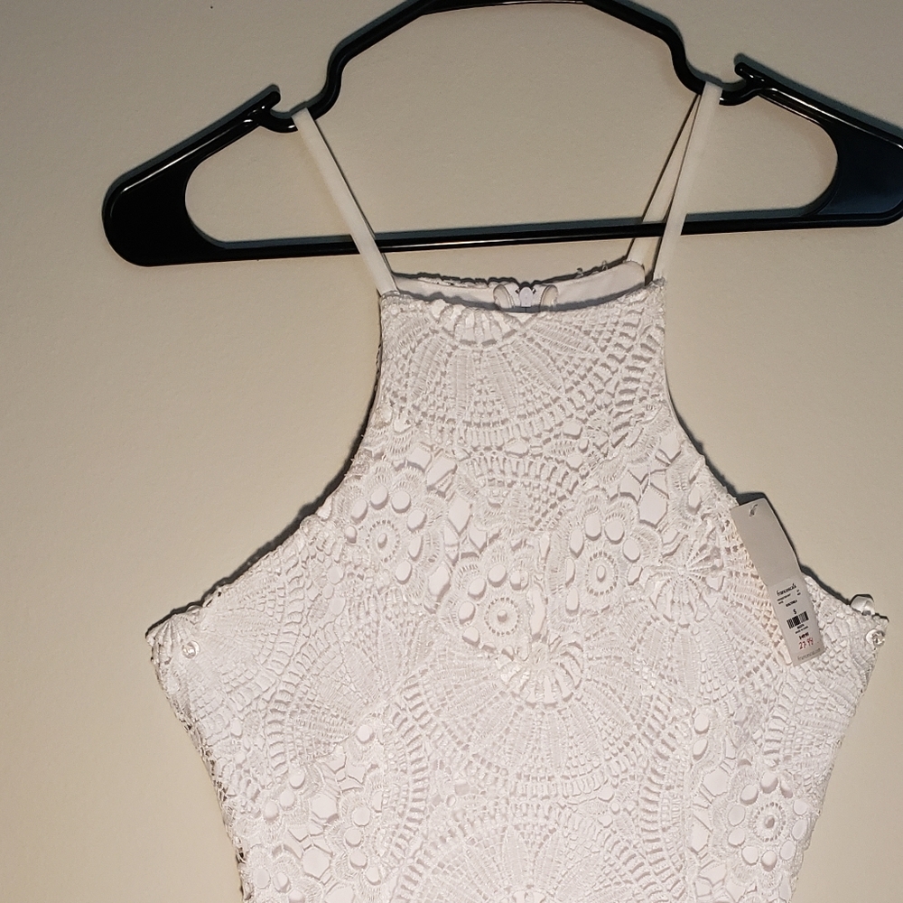 White lace dress by Francesca size small bridal